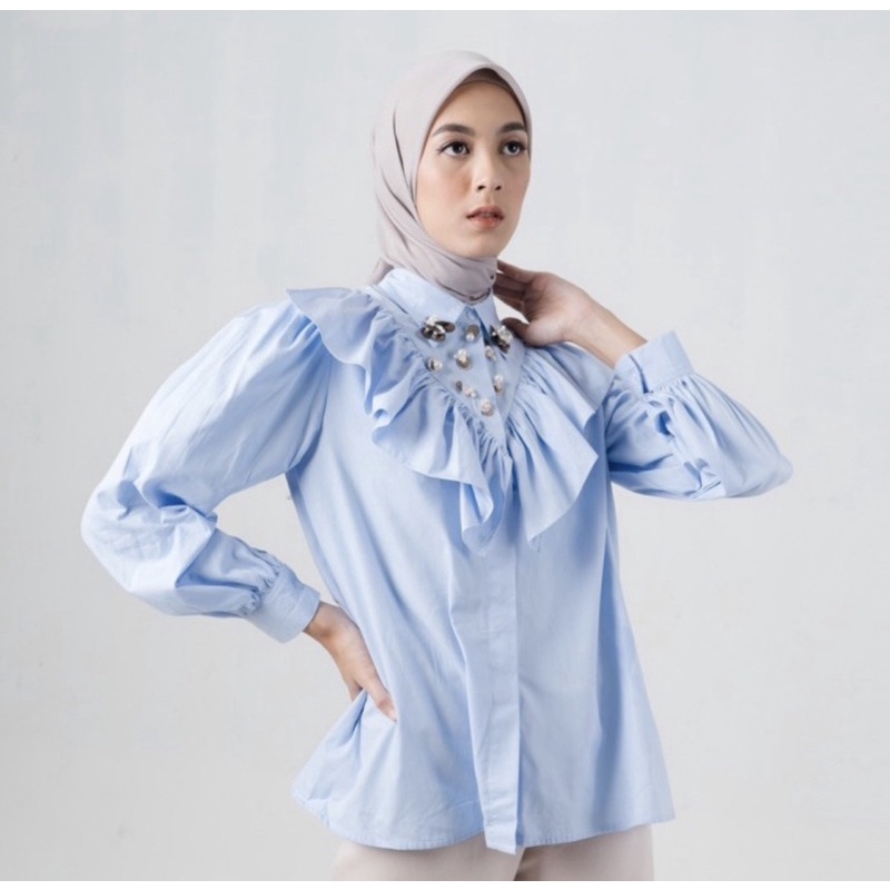 Jenna & Kaia Bria Top Powder Blue