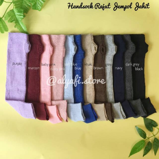 Handsock Rajut Premium Jempol Jahit