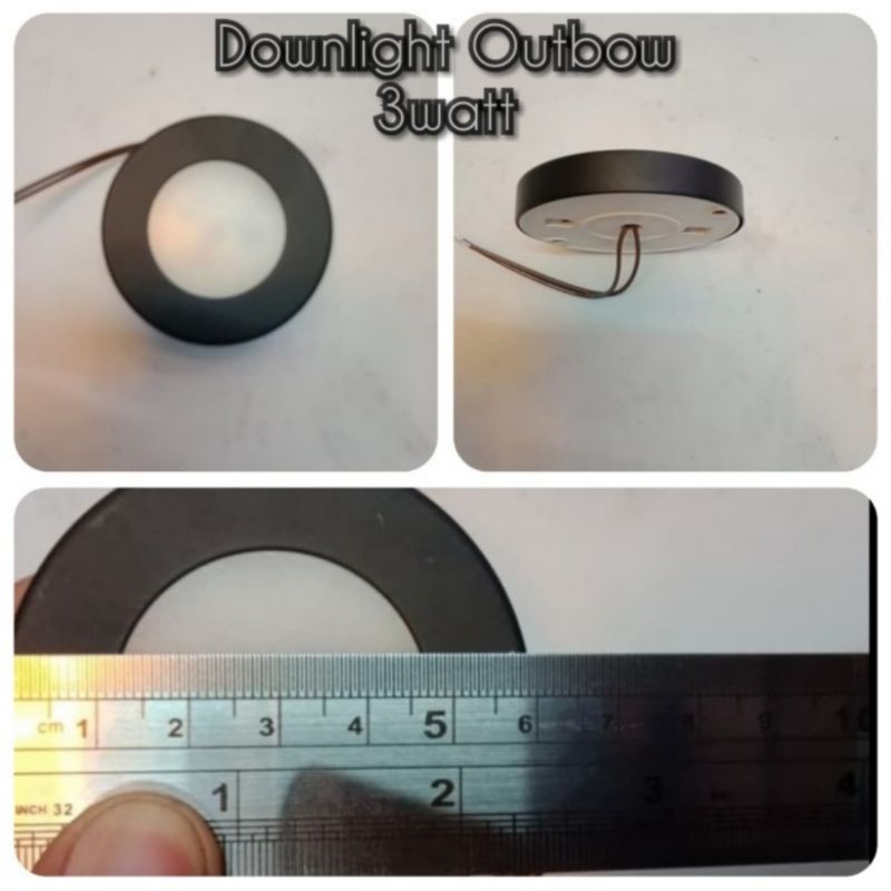 Lampu Panel Downlight Outbow 3w 3 watt - Tempel Lemari Furniture