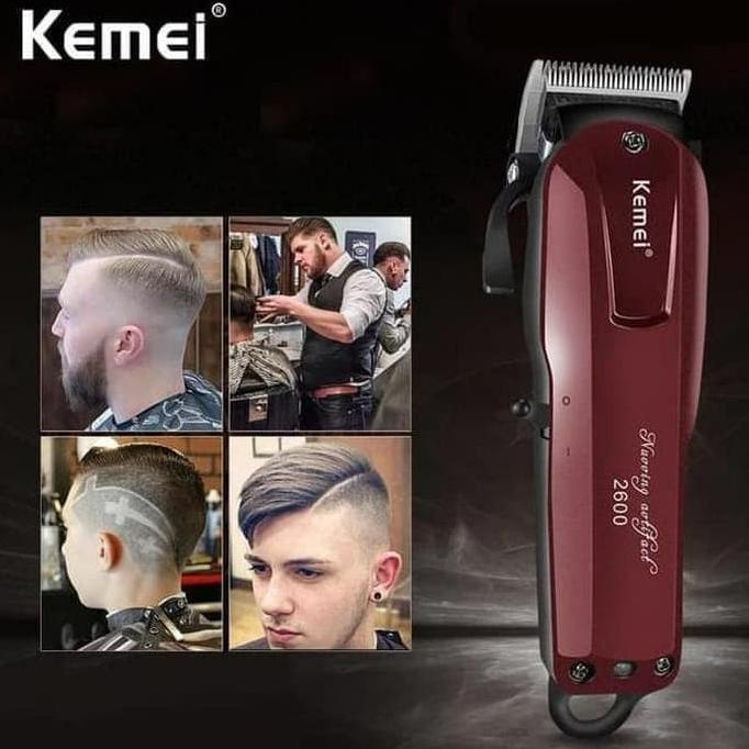 Kemei 2600 Profesional Alat Potong Rambut Listrik Hair Clipper Cordles