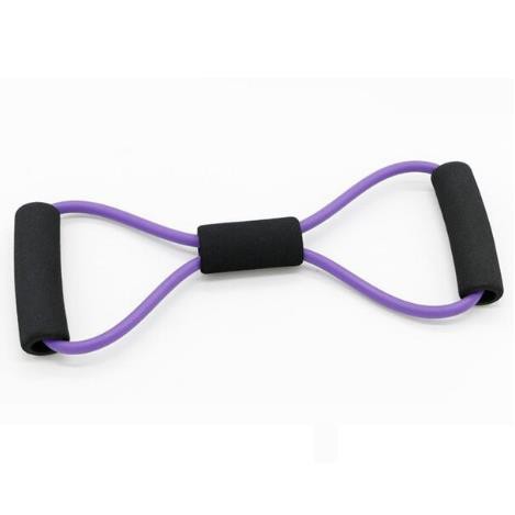 Tali Yoga Senam Stretch GYM Fitness Elastis Resistance Serbaguna Latihan Otot-Ungu