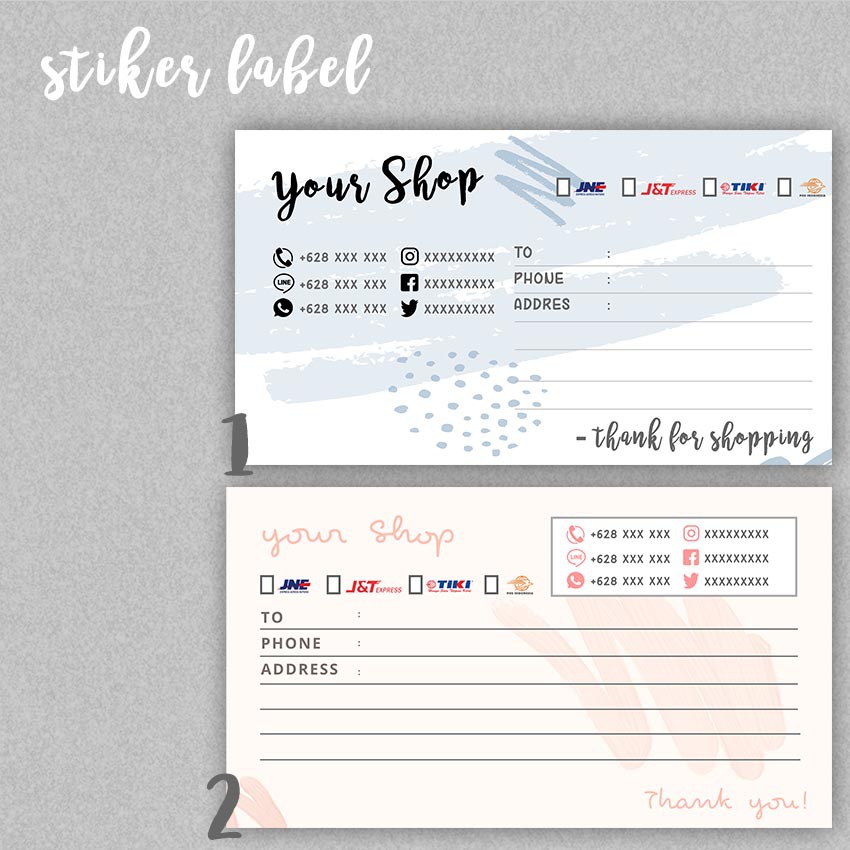

Stiker Label PENGIRIMAN ONLINE SHOP !!!