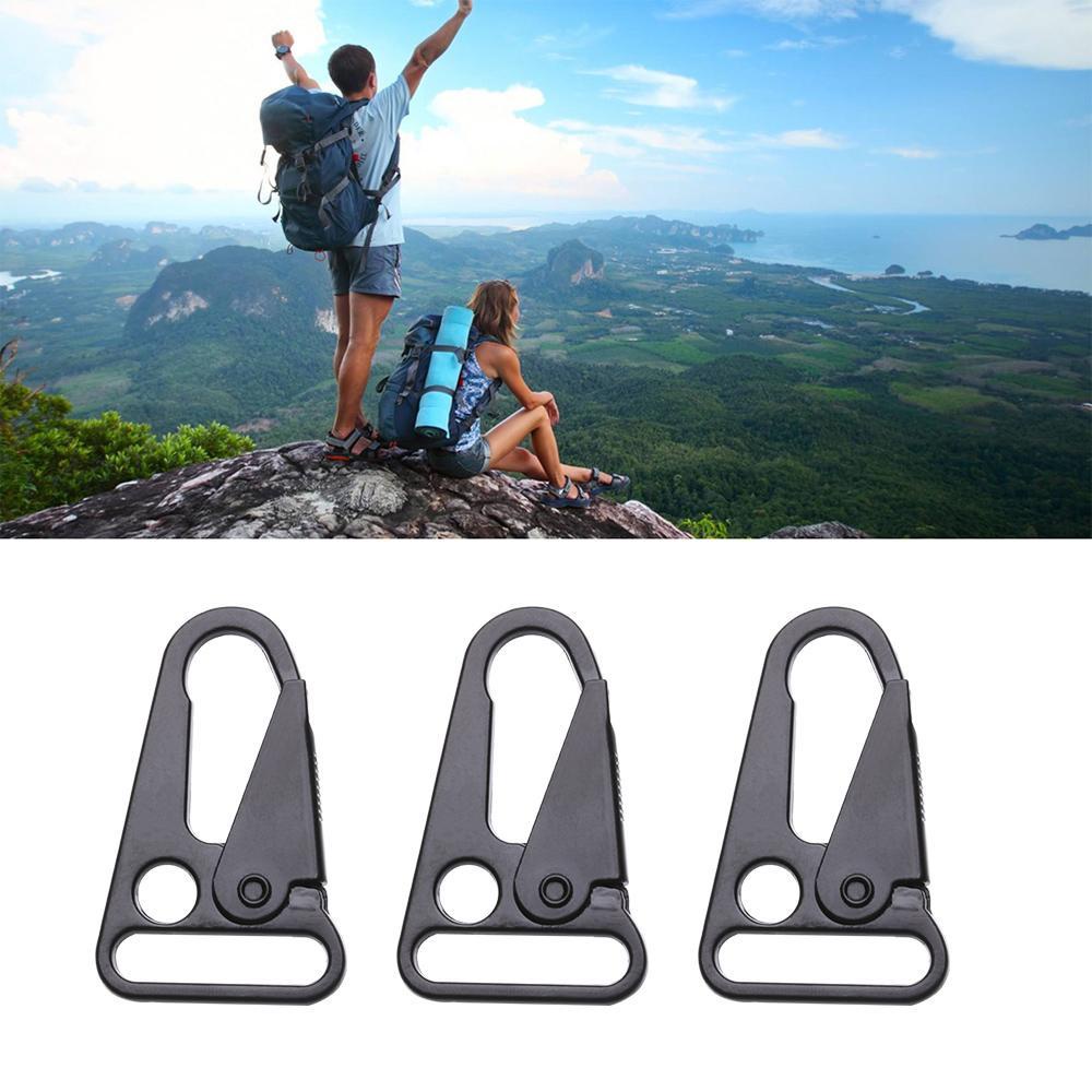 Wonder1 /2/5pcs Carabiner Zinc Alloy Ransel Travel Kit Aksesoris Luar Ruangan Klip Sabuk