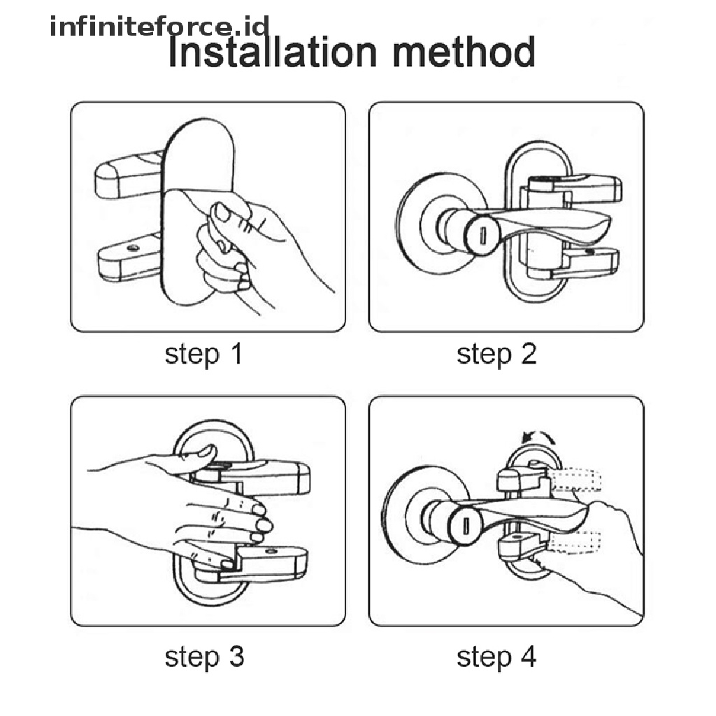 (Infiniteforce.Id) Kunci Pengaman Level Pintu Untuk Melindungi Bayi / Anak