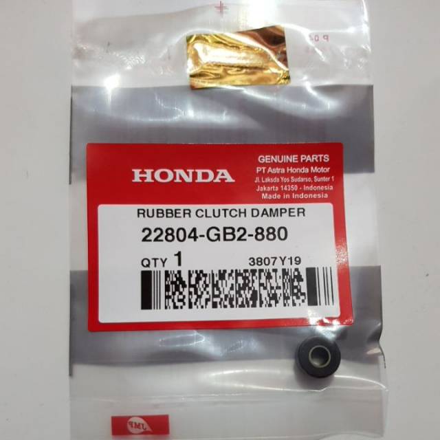 Karet Ganda Rubber Clutch Dumper Honda Grand 22804 GB2 880 22804 KWW 742