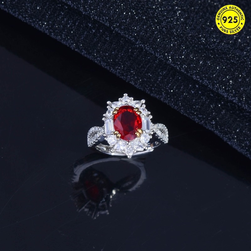 SEIKO Cincin Model Terbuka Desain 3 Karat Ruby Untuk Wanita