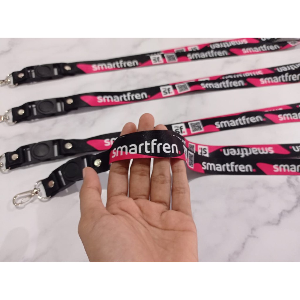 

LANYARD SMARTFREN / smart fren bisa CUSTOM satuan ready stock