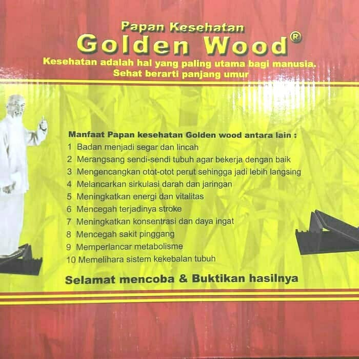 papan kesehatan golden wood