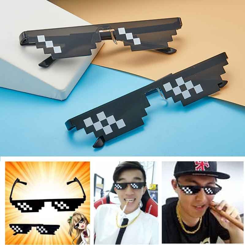 Kacamata Anak Laki Perempuan Kacamata Gaming Kacamata Minecraft Kacamata Fashion Thug Life-2