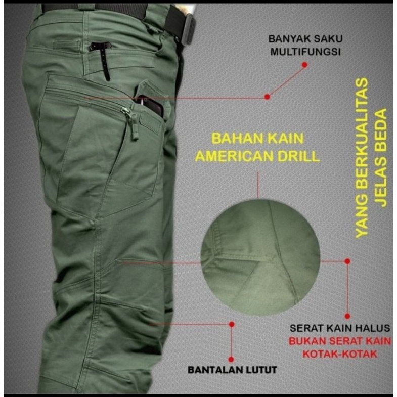 celana tactical blackhawk panjang bahan drill