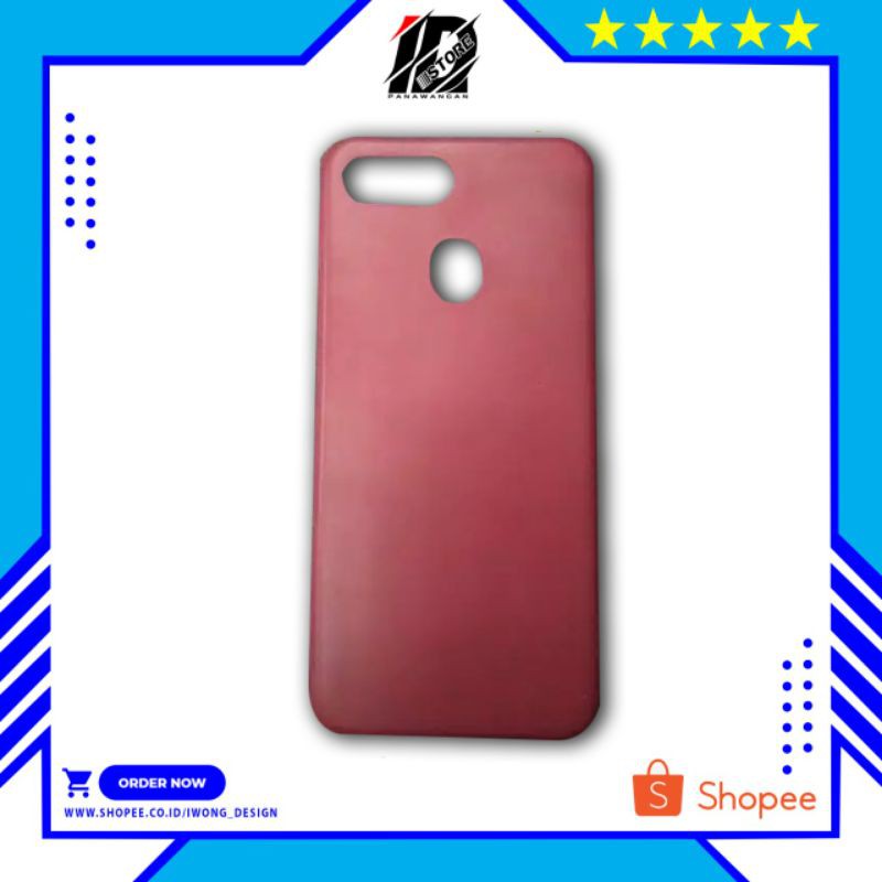 Hardcase Oppo F9 Polos Merah