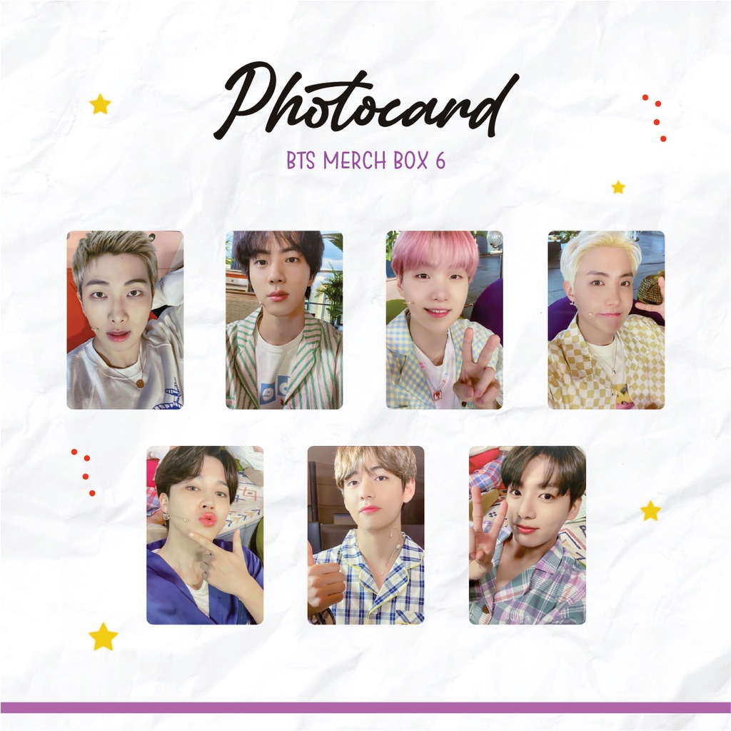 [UNOFFICIAL] Photocard BTS MERCH BOX 6