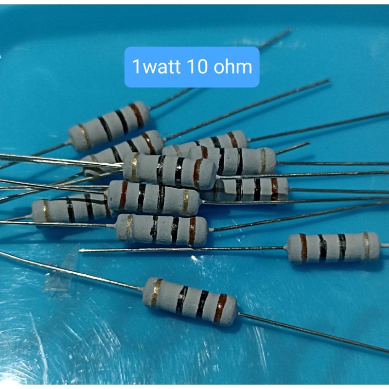 Jual 10buah resistor 1watt 10ohm 1 watt 10 ohm 1w 10 ohm (10buah