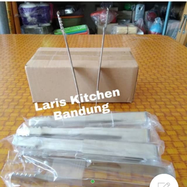 Pencapit gorengan Jepitan gorengan Capitan kue Capit gorengan Stainless gigi buaya