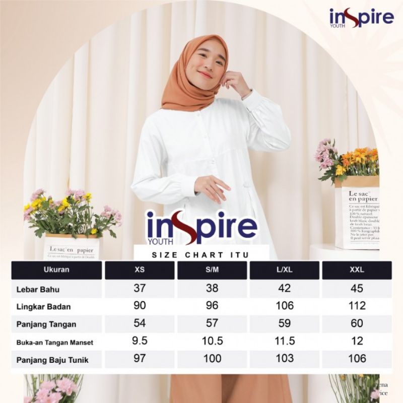 ATASAN TUNIK INSIPIRE ITU WHITE SERIES  II INSPIRE