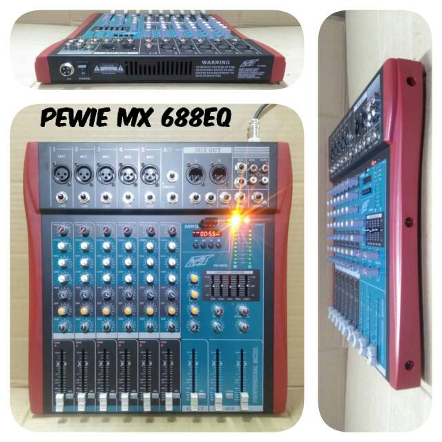 MIXER PEWIE MX-688EQ MIXER 6 CHANNEL
