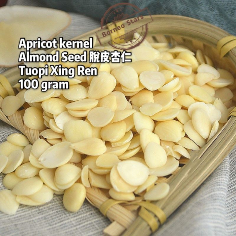 

Apricot kernel 100Gram Almond Seed Xing Ren 脱皮杏仁