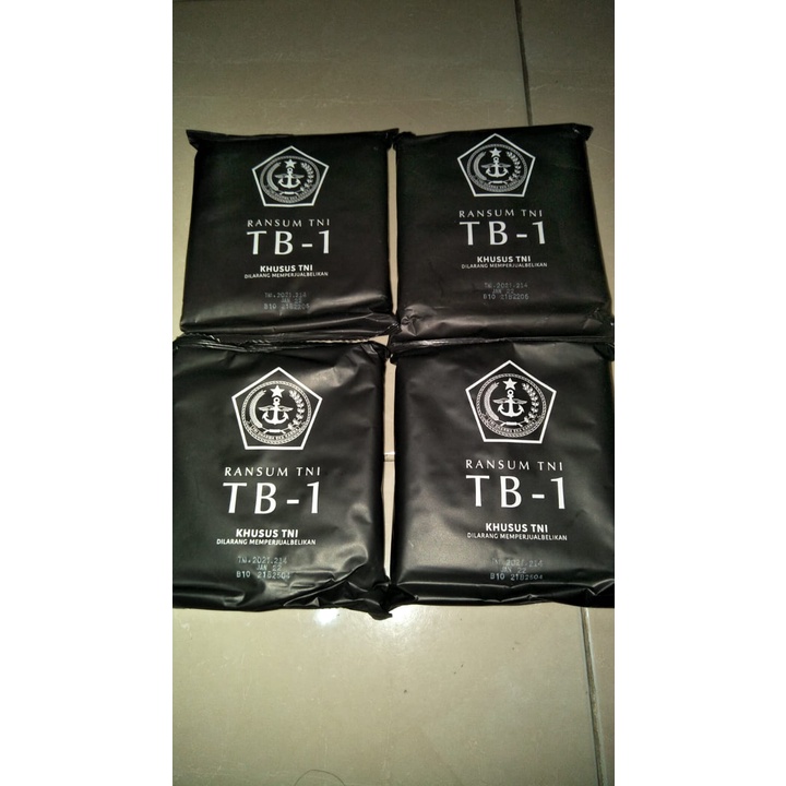 Biskuit Tebal Ransum TNI TB1 Full Energy Snack Cemila Siap Saji dan Makanan Darurat