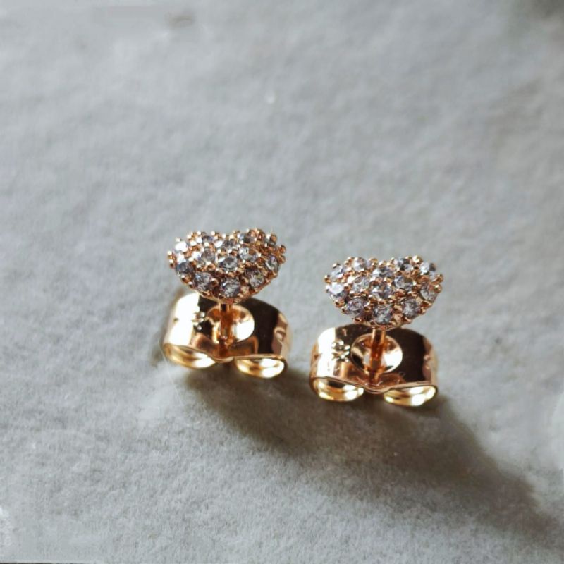 Anting Tusuk Xuping Love Permata Emas