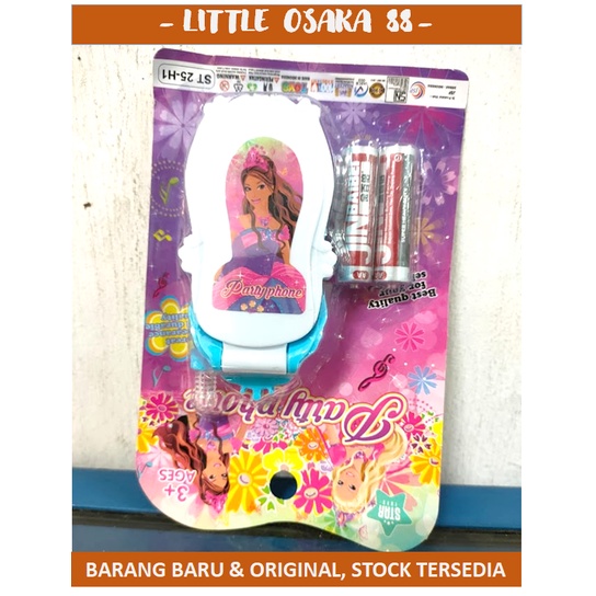 Mainan HP Lipat Barbie Party Phone Musik