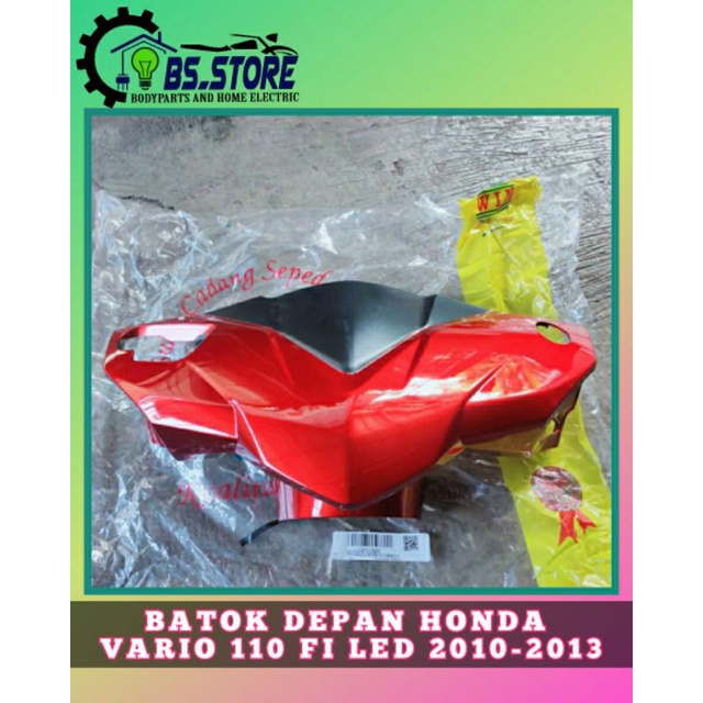 BATOK DEPAN HONDA VARIO 110 FI LED 2010 2011 2012 2013 MERAH MAROON | FRONT HANDLE COVER VARIO 110 FI LED 2010-2013