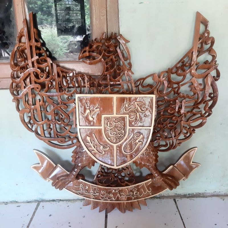 kaligrafi ukir kayu jati