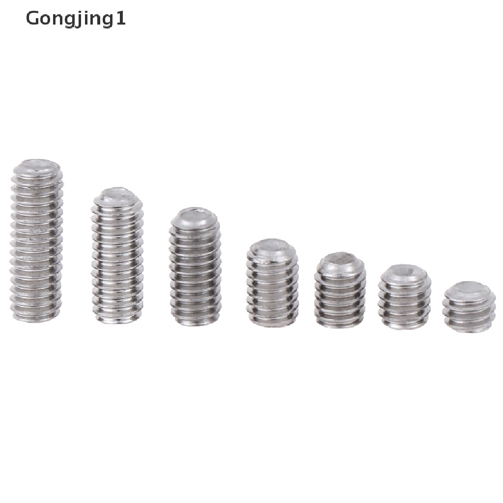 Gongjing1 50Pcs / Set Sekrup Hex M3 M4 2-35mm Bahan Stainless Steel