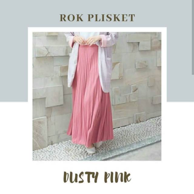 ROK PLISKET PREMIUM - rok panjang pleated halus