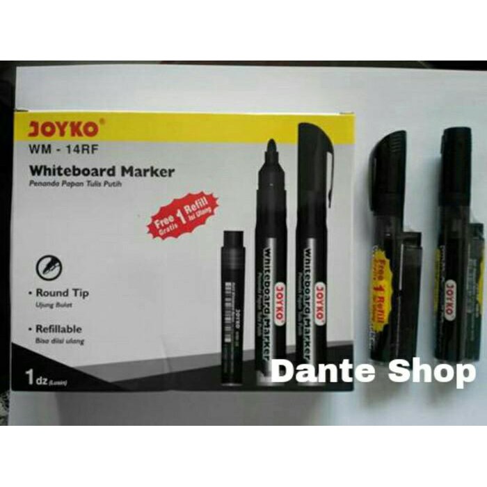 PROMO Spidol Whiteboard   spidol Joyko   Free Refill akhr tahun 40%sale