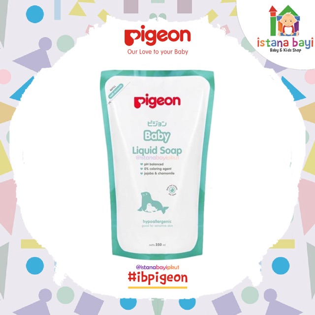 PIGEON Liquid Soap 350 ml Refill – Sabun bayi