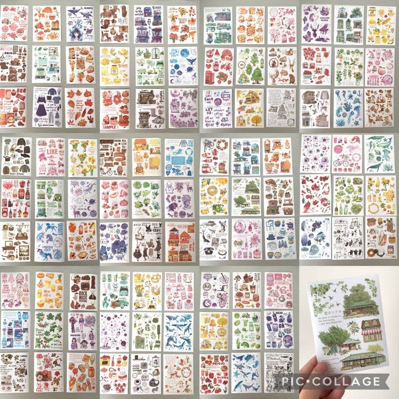 

9pcs/set sticker / 9 lembar stiker per set non cut