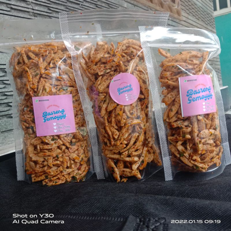 

Basreng viral {dengan taburan daun jeruk yang menambah citarasa}