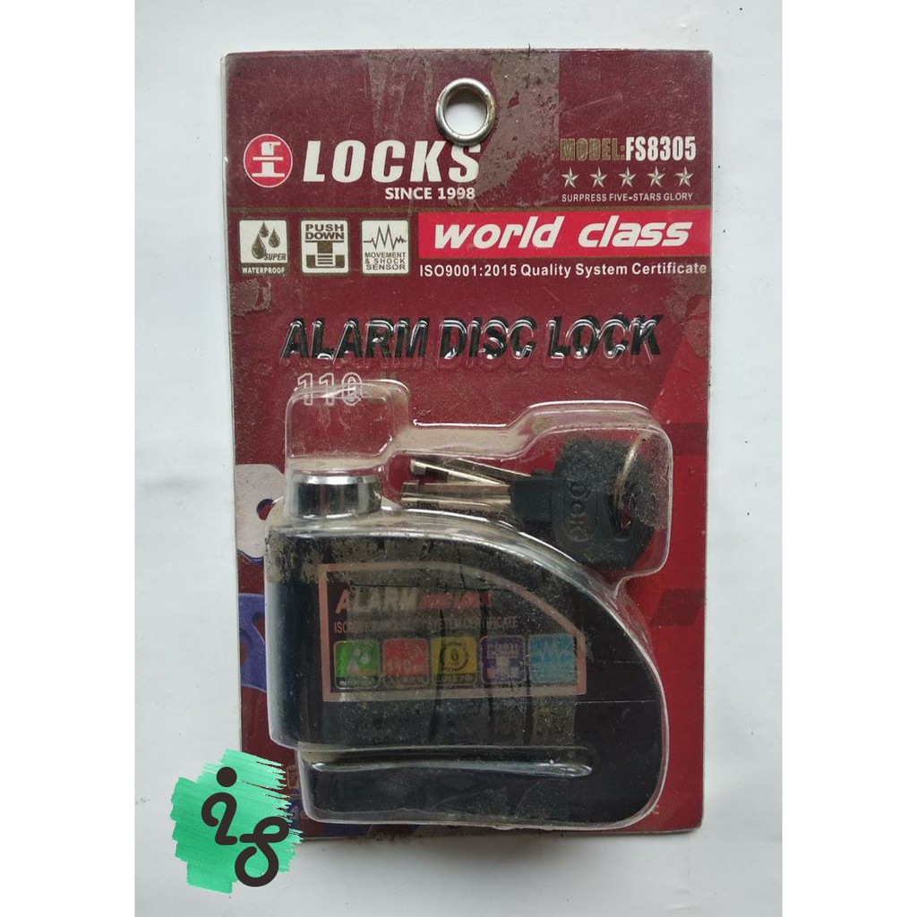 Gembok alarm disc lock cakram