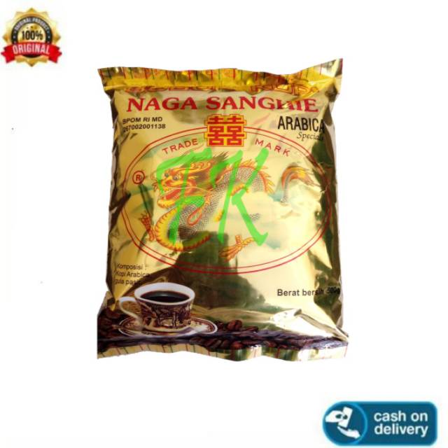 

Bubuk Kopi Cap Naga Sanghie Arabica Special Asli Sidikalang 500 gram