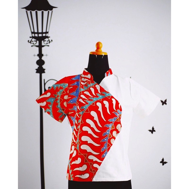 setengah batik - atasan model cheongsam/baju batik
