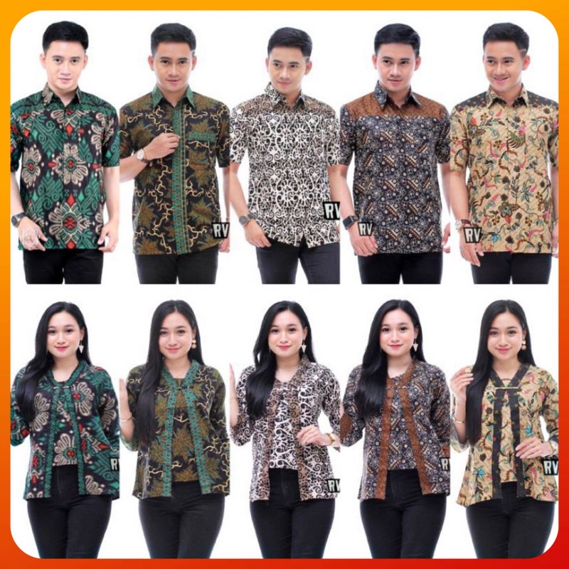 Batikid - Maura Couple - Sania Ruffle Batik Couple Seragam Batik