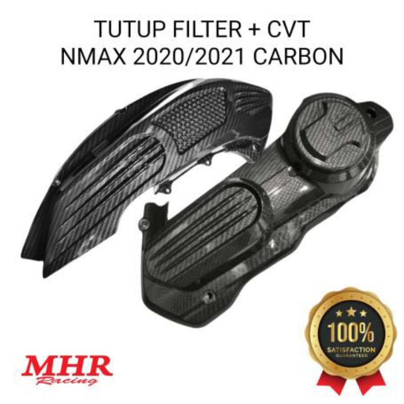 Tutup/ Cover CVT/ Filter Hawa Carbon MHR Nmax New2020-2022