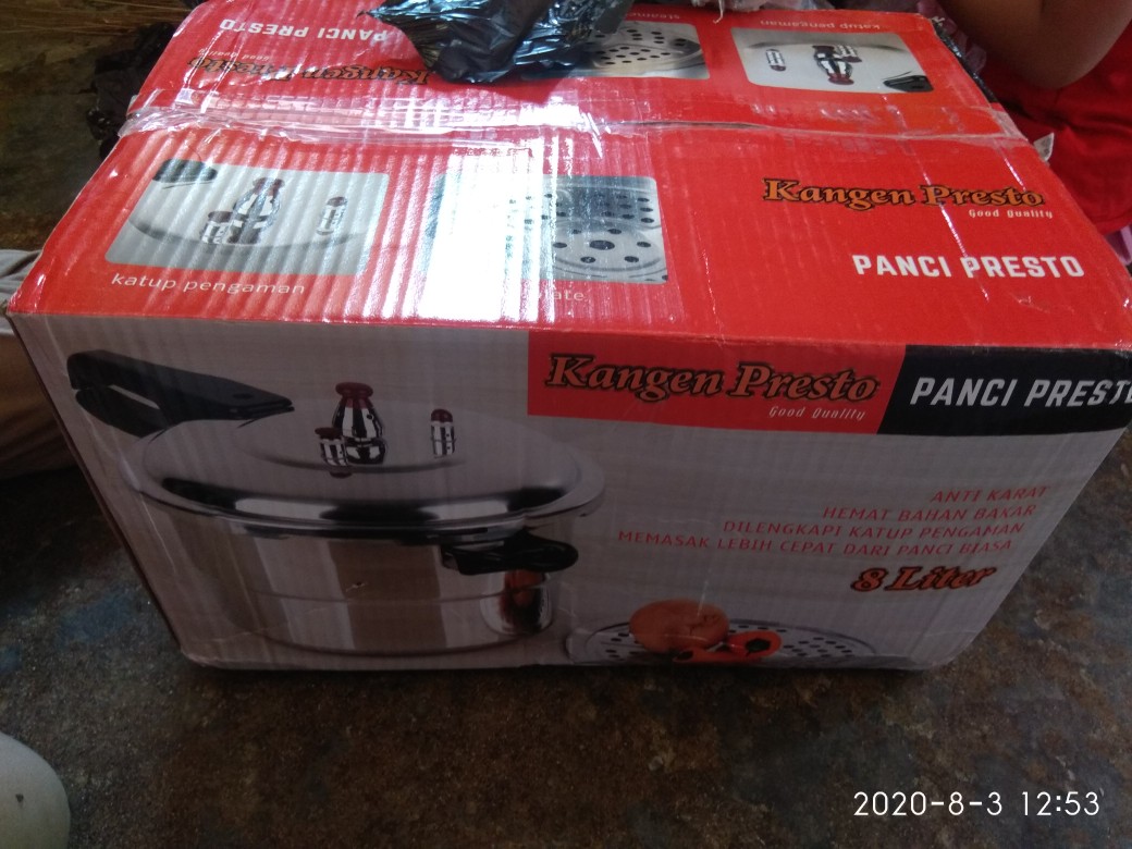 Panci Presto 3 In 1 Kapasitas 8 Liter Presto Preasure Panci Rebus Kukus Pelunak Daging Dan Tulang