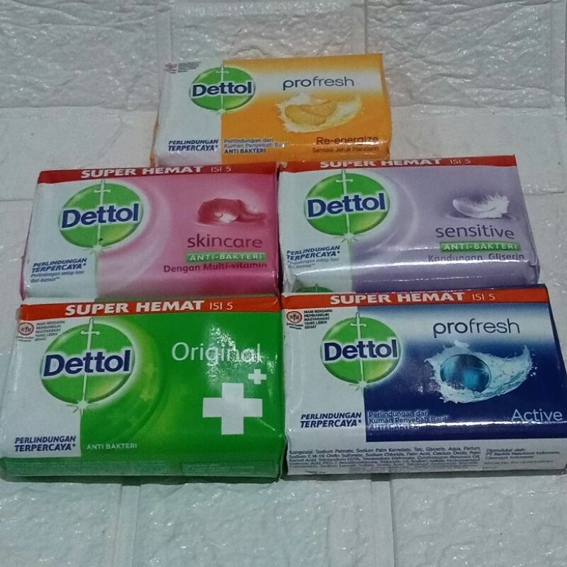 DETTOL Sabun Mandi Batang / Soap 65-105 GR