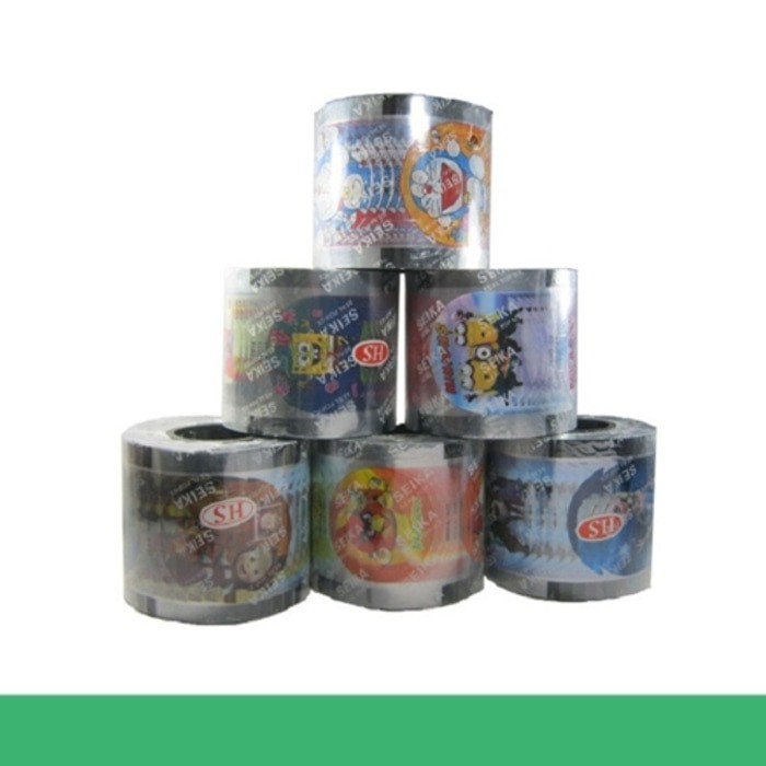 Plastik Seal Pop Ice / Lid Cup Roll Bergambar