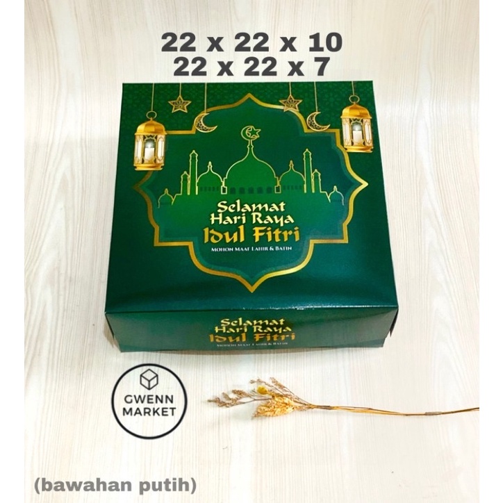 

Box idul fitri ( Per 5 pcs )dus hari raya idul fitri top bottom 22227 box 222210