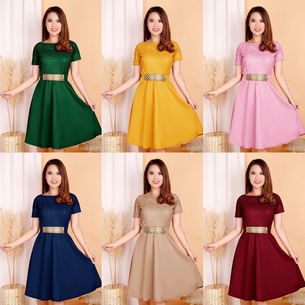 DRES AYAMI BROKAT/DRESS KOREA PROMO GOOD QUALITY