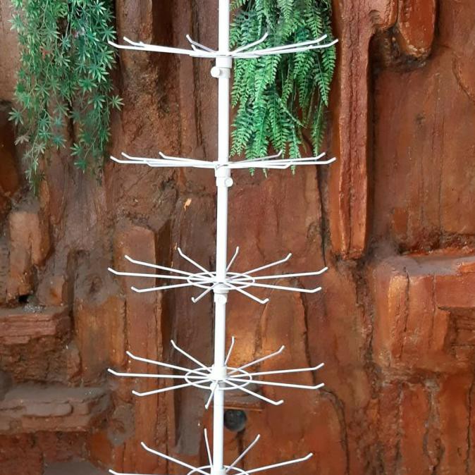 Gantungan Masker 7 Susun/Rak Gantungan Putar - Putih