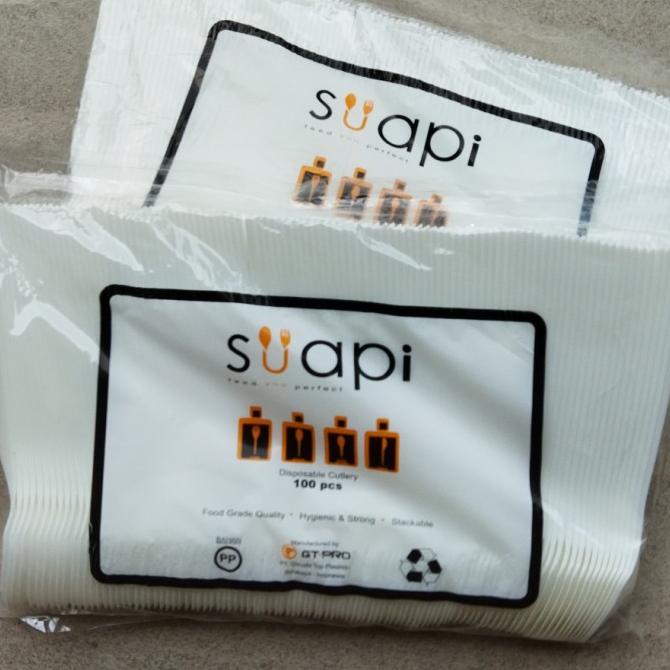 Ready stock] 2 pack sendok makan suapi putih / sendok makan suapi / sendok suapi