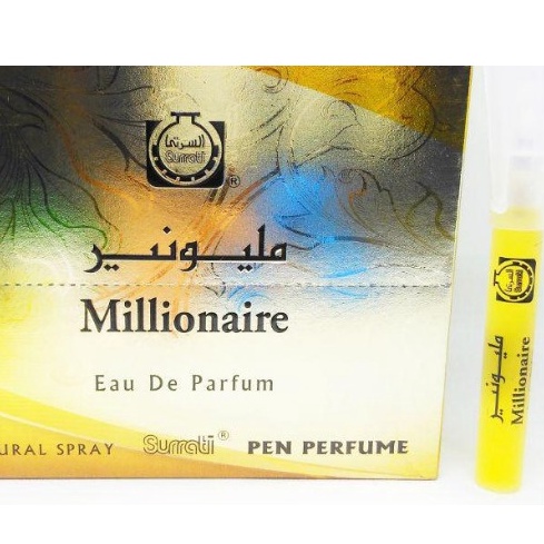 Parfum SURRATI | Surrati Perfume Millionaire| Pen Perfume 8ml | Original | Made in Holly Makkah | Oil Concentrate | Original