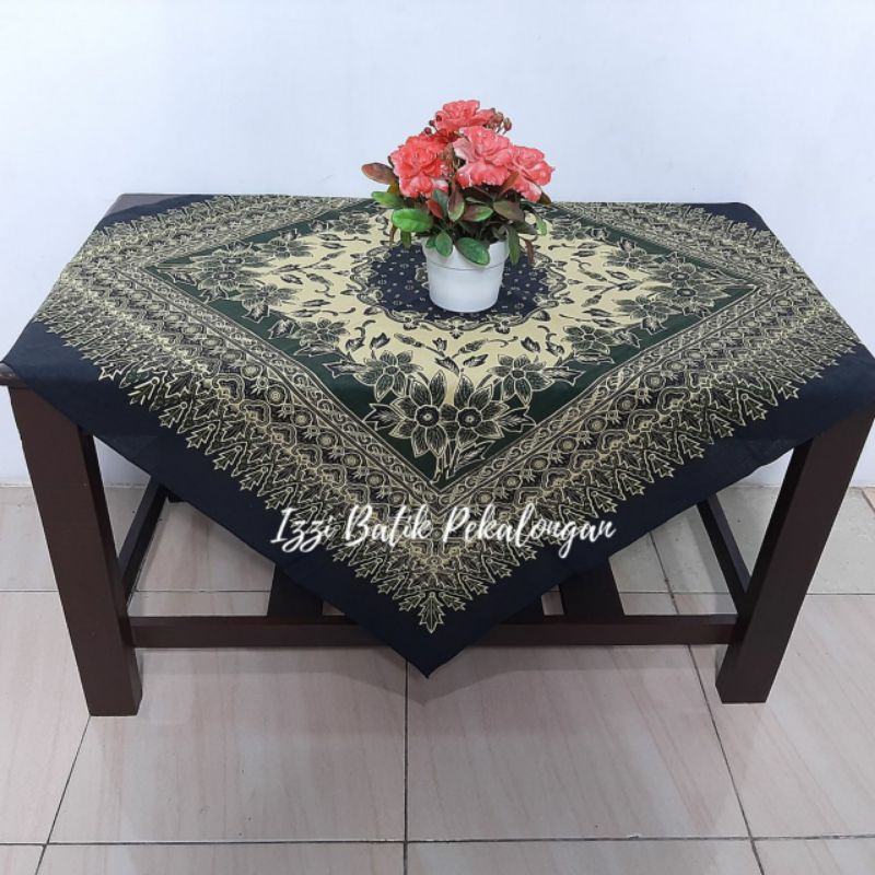 TAPLAK MEJA TAMU_TAPLAK MEJA BATIK PEKALONGAN_TAPLAK PERSEGI_ MOTIF ORB