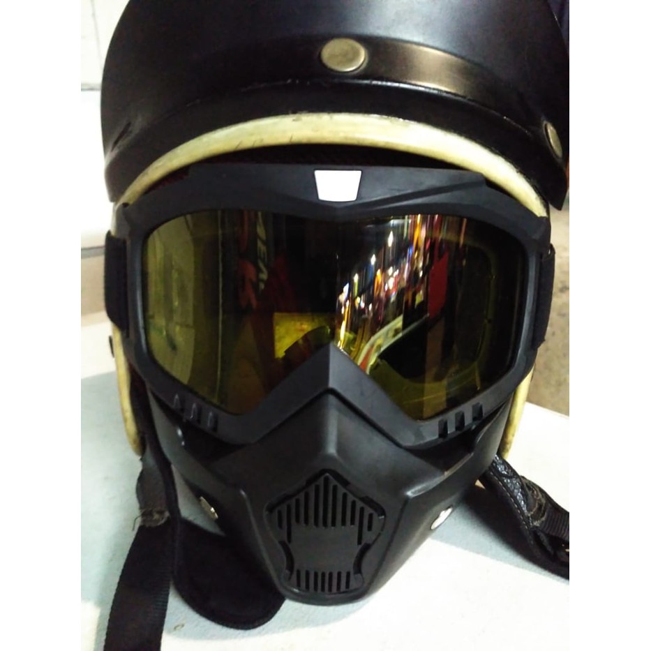 Kacamata google goggles motor retro custom classic trail helm cargloss kaca139