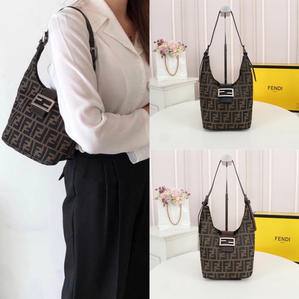 [Original] 2022 New Fendi ladies Fashion Retro Medieval Bag Handbag Underarm