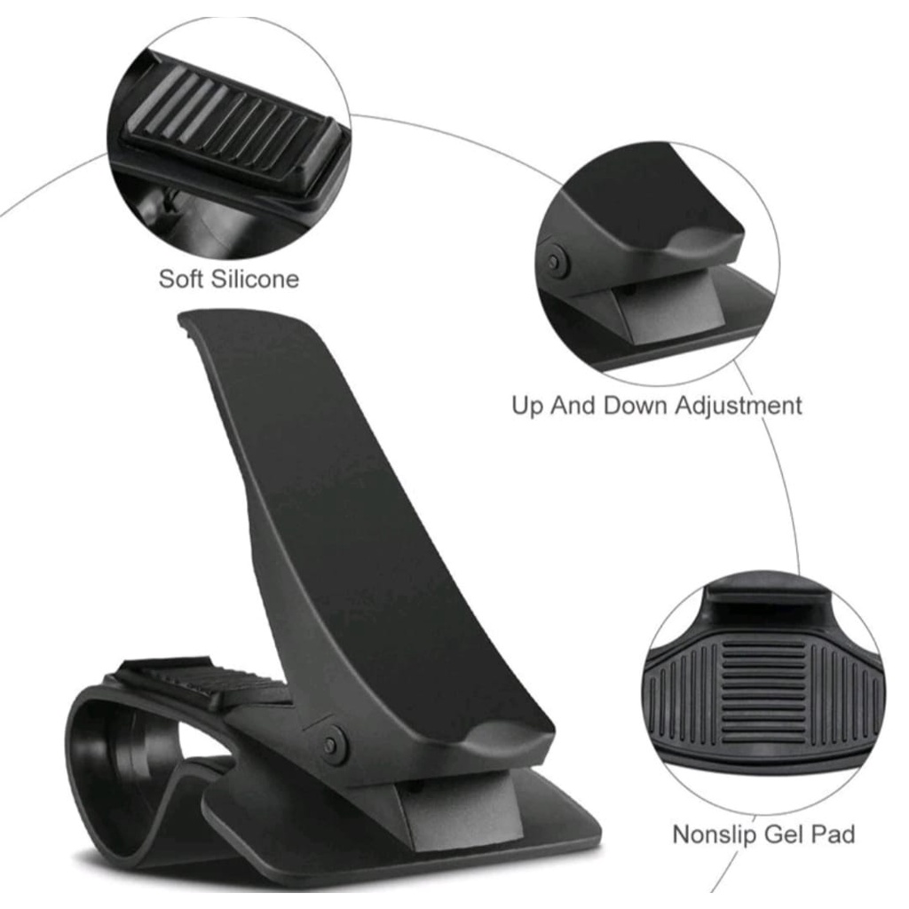 Penjepit Handphone Otomatis Dashboard Di Mobil Dashboard Stand Handphone original-Car Phone Holder Mobil Jepit 360 Drajat-Penyangga Handphone Stand Car Mount-Dudukan Hp-Holder Universal All Smartphone Android Ios Tatakan GPS Car 360°