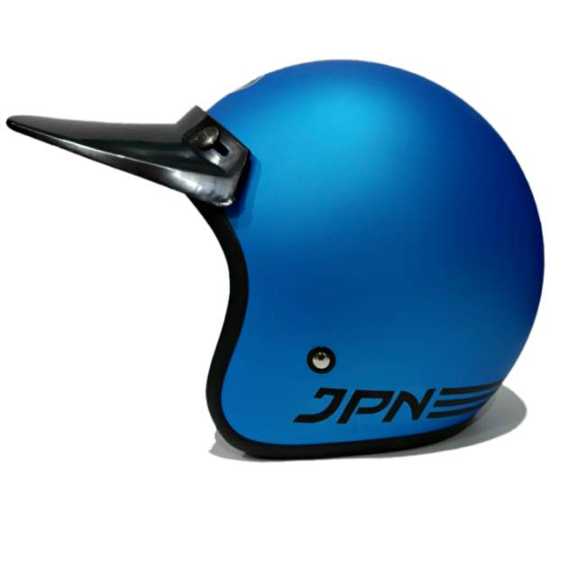 Helm Jpn Retro pet panjang Ice Blue Dof